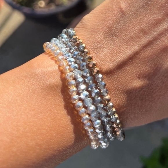 - Swarovski beads elastic lot of 4 bracelets - Picture 11 of 11